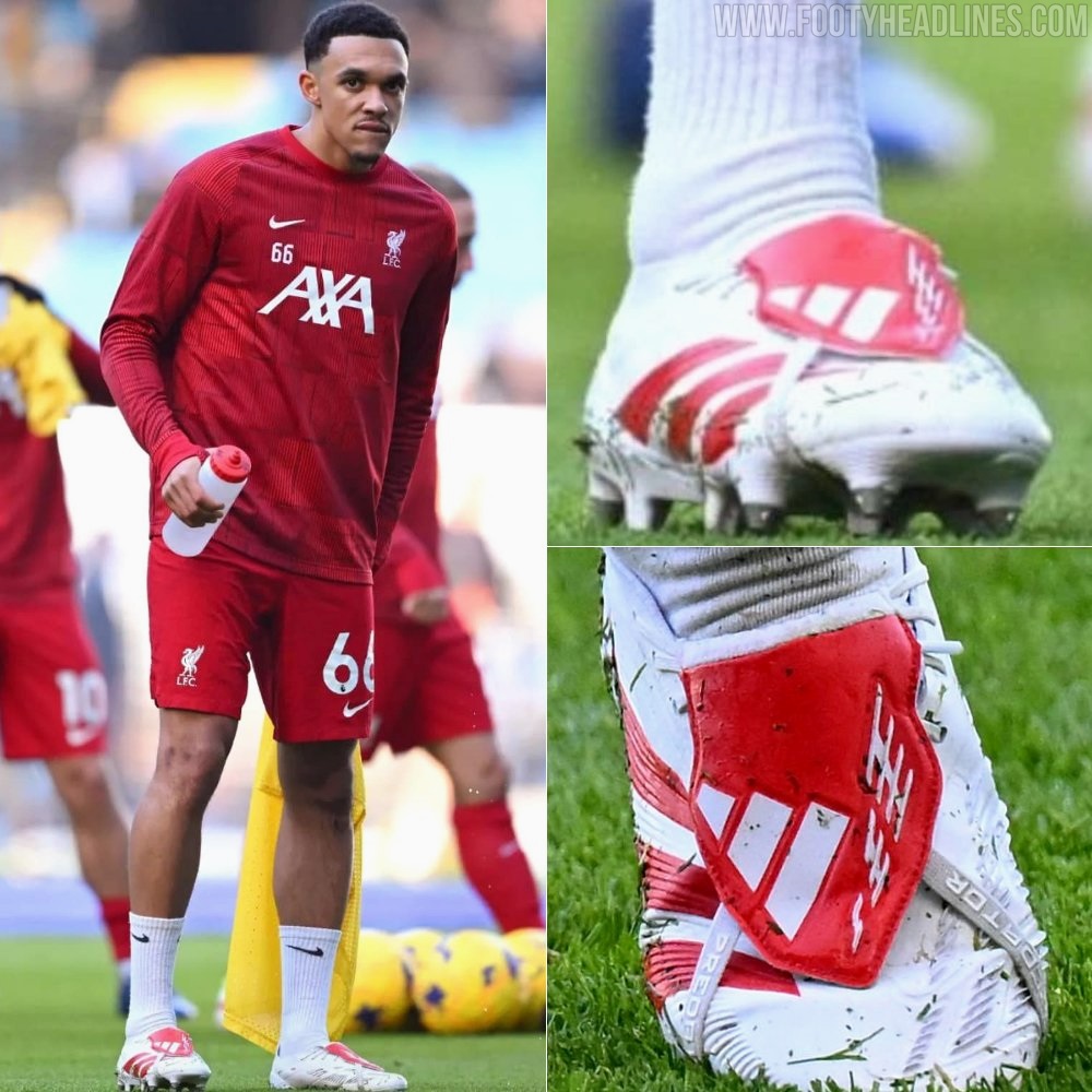 Perfect Debut AlexanderArnold Wears White/Red NextGen Adidas